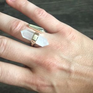 Kendra Scott Gold + Quartz Ring